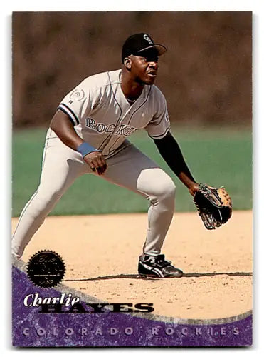 Charlie Hayes baseball card from 1994 Leaf NM Near Mint with original gloss Rockies ID 72097