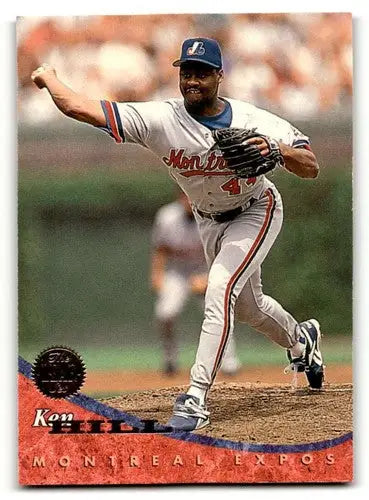 Ken Hill Montreal baseball card from 1994 Leaf Montreal Expos baseball collection