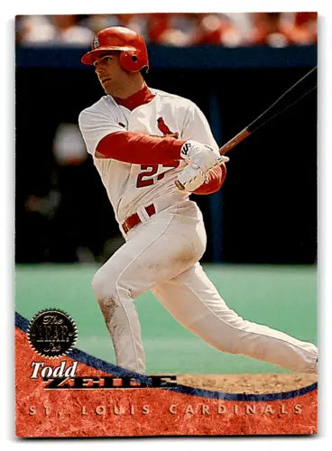 Original gloss Todd Zeile baseball card 1994 Leaf #61 NM-MT Cardinals ID70482