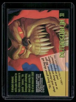 1994 Marvel Masterpieces Demo Goblin #30 - Marvel Card Single