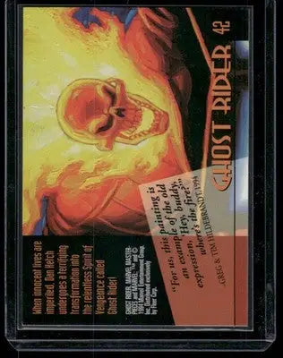 1994 Marvel Masterpieces Ghost Rider #42 - Marvel Card Single