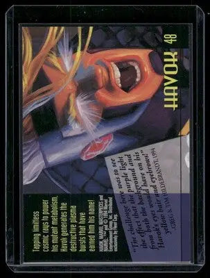1994 Marvel Masterpieces Havok #48 - Marvel Card Single