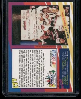 1994 Maxx Premier Plus Dale Earnhardt #147 Auto Racing - Racing Card Single