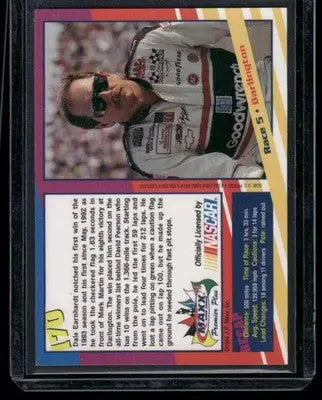1994 Maxx Premier Plus Dale Earnhardt #5 Auto Racing - Racing Card Single