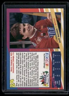 1994 Maxx Premier Plus Jeff Gordon #24 Auto Racing - Racing Card Single
