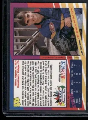 1994 Maxx Premier Plus Jeff Gordon #36 Racing - Racing Card Single