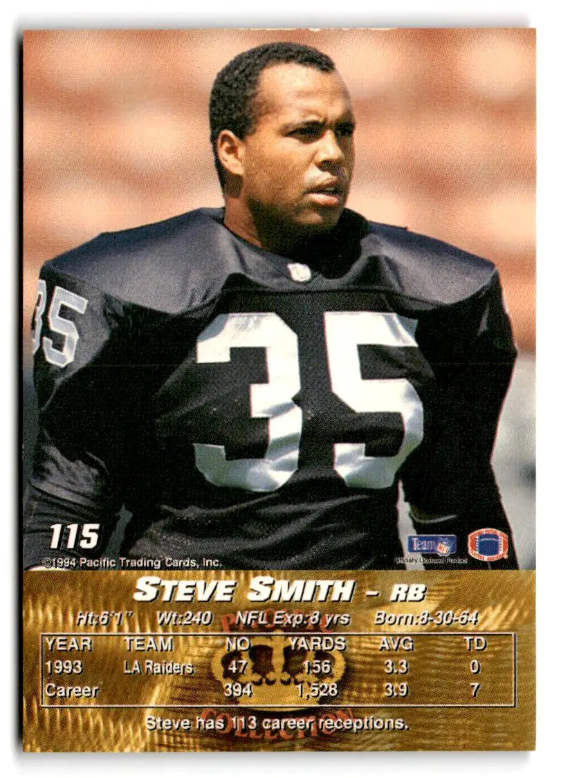 1994 Pacific #115 Steve Smith - Football Card Single
