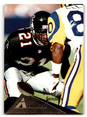 Deion Sanders football card with original gloss from 1994 Pinnacle Simply Sandoval