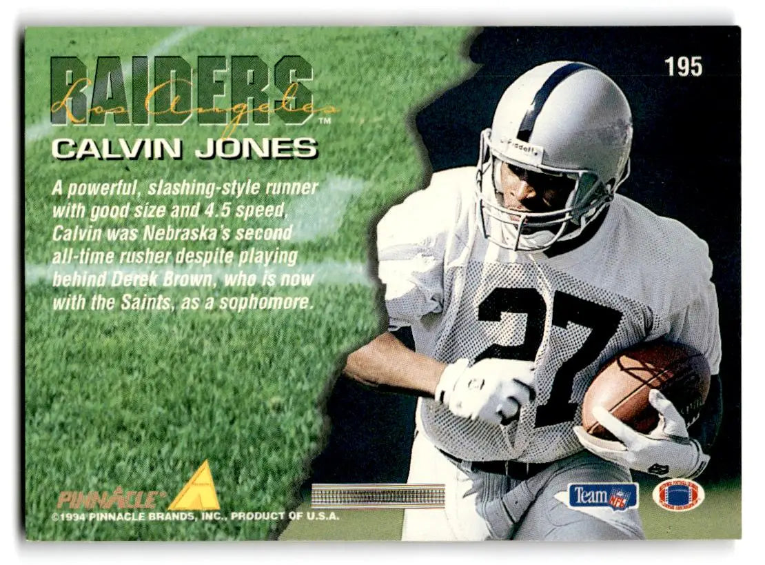 1994 Pinnacle #195 Calvin Jones - Football Card Single