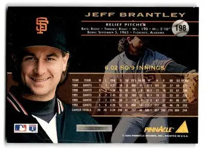1994 Pinnacle #198 Jeff Brantley - Baseball Card Single