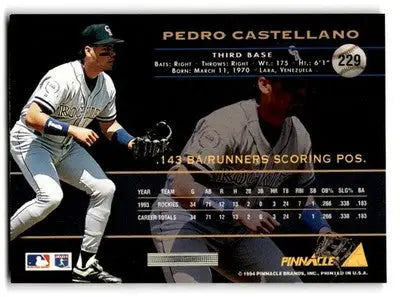1994 Pinnacle #229 Pedro Castellano - Baseball Card Single
