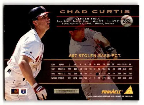1994 Pinnacle #282 Chad Curtis NM ID:47257 - Baseball Card Single