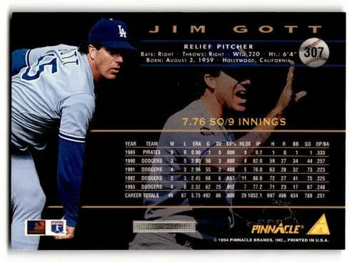 1994 Pinnacle #307 Jim Gott NM ID:47269 - Baseball Card Single