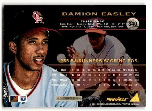 1994 Pinnacle #340 Damion Easley NM ID:47277 - Baseball Card Single