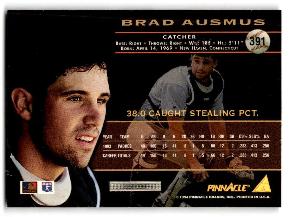 1994 Pinnacle #391 Brad Ausmus - Baseball Card Single