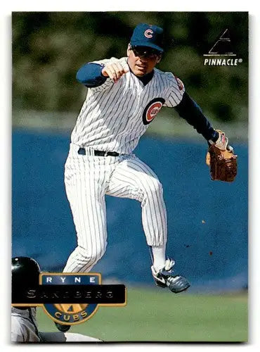 Ryne Sandberg Chicago baseball card from 1994 Pinnacle collection featuring Chicago Cubs player