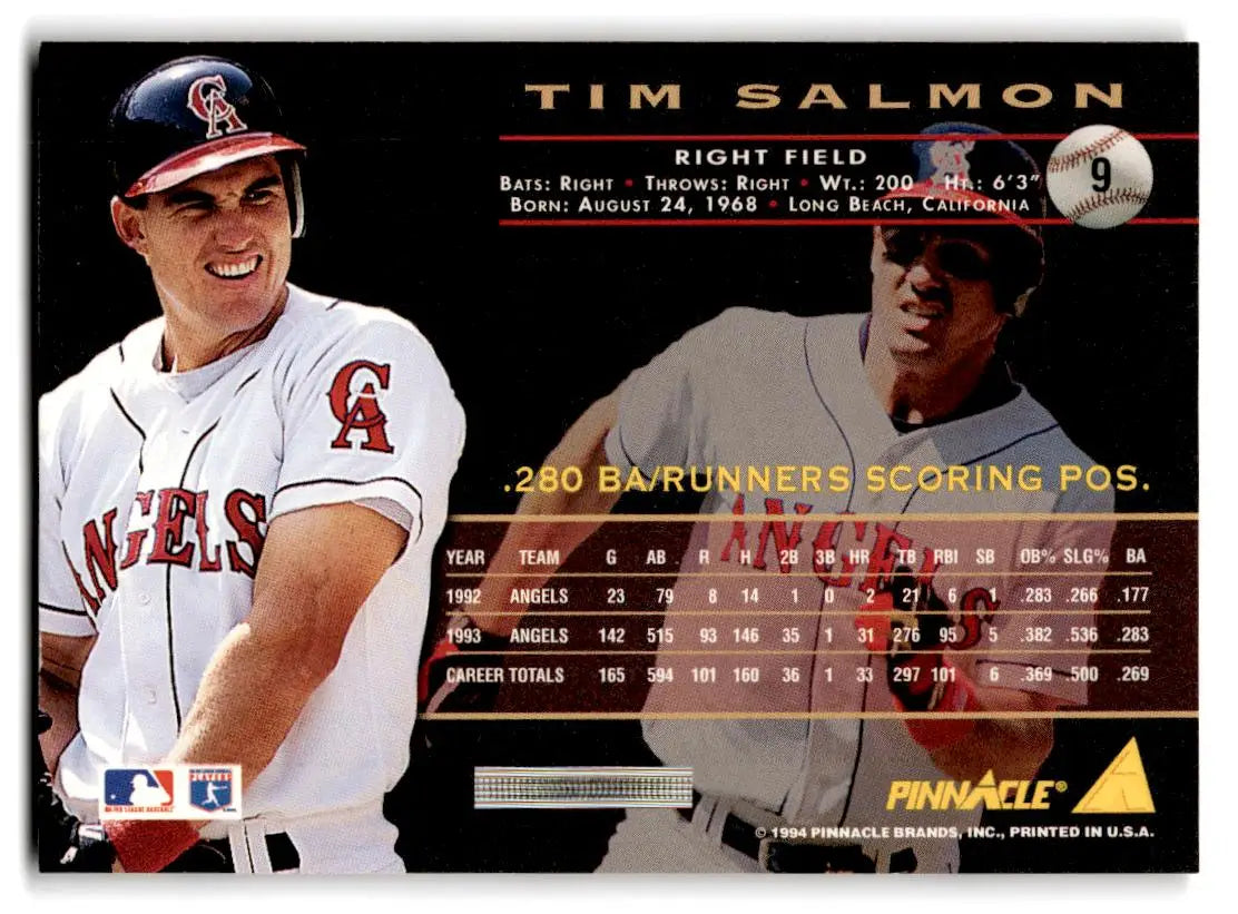 1994 Pinnacle #9 Tim Salmon - Baseball Card Single