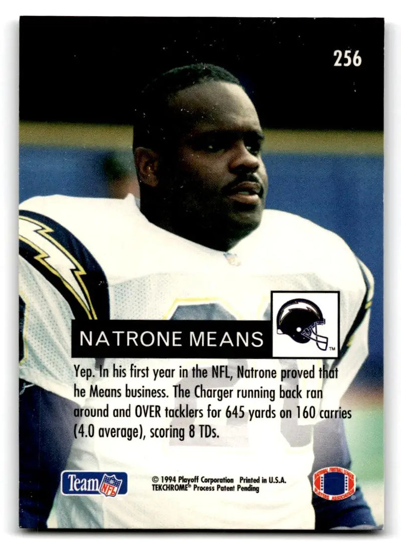 1994 Playoff #256 Natrone Means - Football Card Single