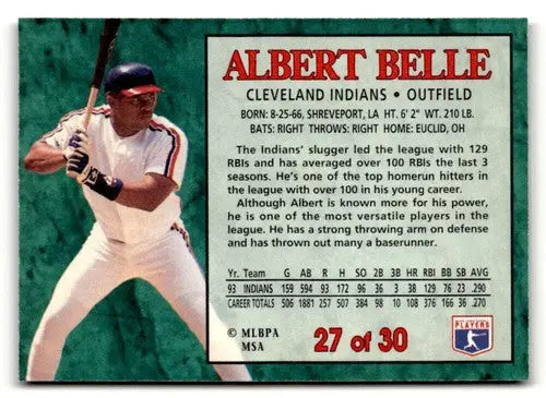 1994 Post Cereal #27 Albert Belle NM ID:48724 - Baseball Card Single
