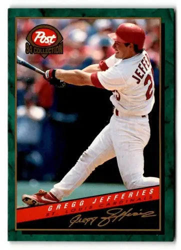 1994 Post Cereal #28 Gregg Jefferies NM ID:48725 - Baseball Card Single