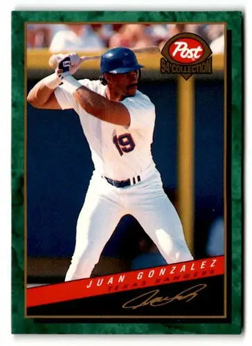 1994 Post Cereal #3 Juan Gonzalez NM ID:48730 - Baseball Card Single