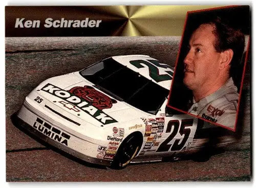 Original gloss Ken Schrader racing card from 1994 Power #115 by Simply Sandoval