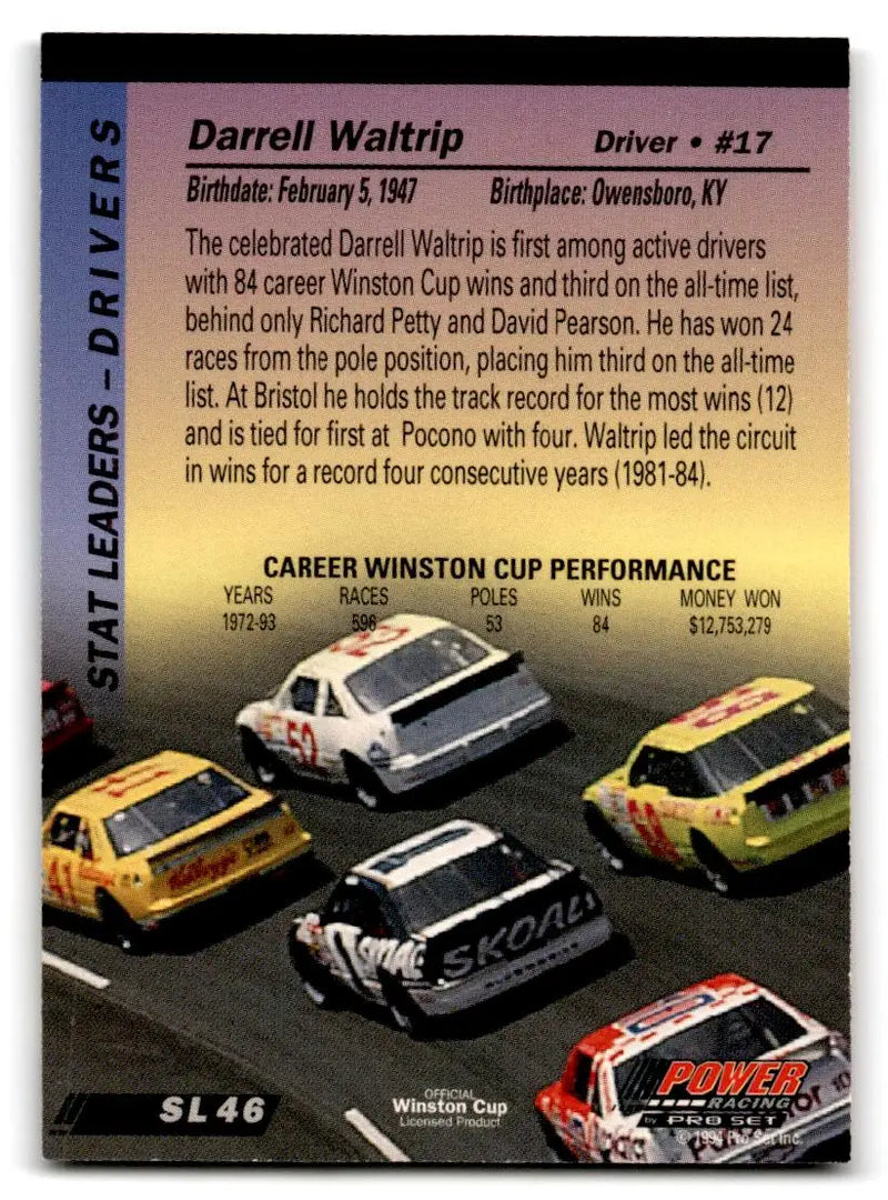 1994 Power #SL46 Darrell Waltrip - Racing Card Single
