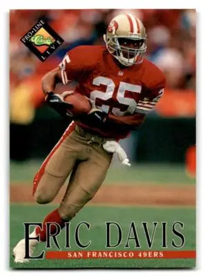 Eric Davis football card from 1994 Pro Line Live series for collectors