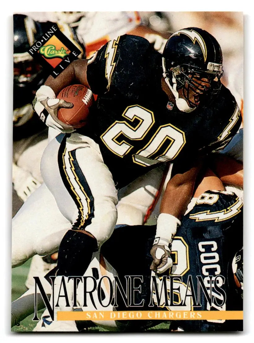 1994 Pro Line Live #319 Natrone Means - Football Card Single