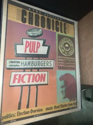 1994 Pulp Fiction Original Austin TX Chronicle Paper Quentin Tarantino Interview - Entertainment Memorabilia