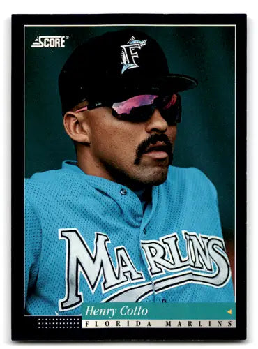 Original gloss of Henry Cotto baseball card from 1994 Score NM-MT Marlins ID:71705