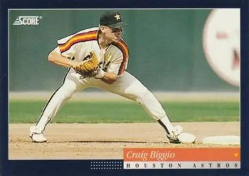 1994 Score #48 Craig Biggio baseball card in original gloss condition for collectors