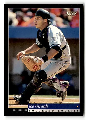 1994 Score #76 Joe Girardi Colorado Rockies Baseball Cards - Baseball Card Single