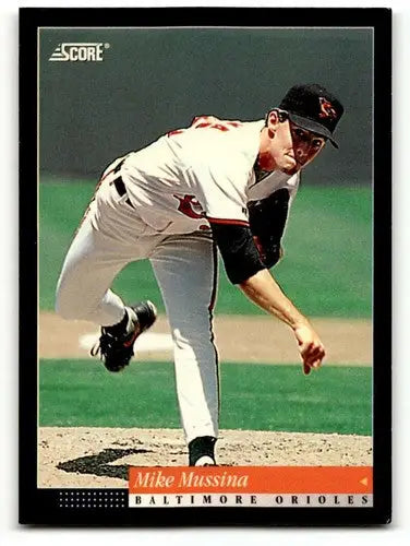 1994 Score #9 Mike Mussina Baltimore Orioles Baseball Cards EX/NM ID:54838 - Baseball Card Single