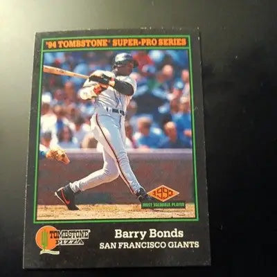 1994 Score Tombstone Pizza - Barry Bonds #3. SF Giants. EX+ - NRMT - Baseball Card Single