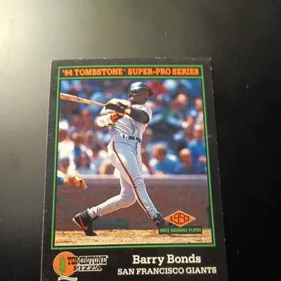1994 Score Tombstone Pizza - Barry Bonds #3. SF Giants. EX+ - NRMT - Baseball Card Single