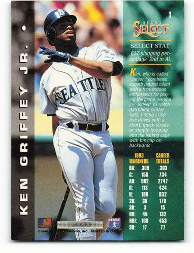 1994 Select #1 Ken Griffey Jr. NM-MT Mariners ID:81964 - Baseball Card Single