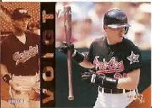 Baseball card of Jack Voigt from 1994 Select with original gloss featuring Orioles