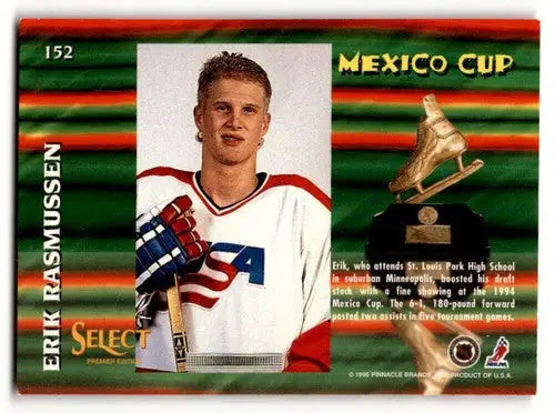 1994 Select #152 Erik Rasmussen USA Hockey Cards EX/NM ID:57812 - Hockey Card Single