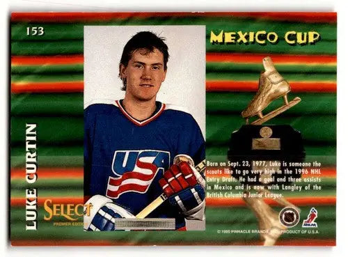1994 Select #153 Luke Curtin USA Hockey Cards EX/NM ID:57834 - Hockey Card Single