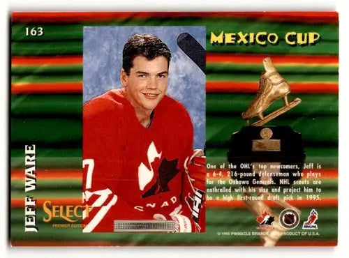 1994 Select #163 Jeff Ware Canada Hockey Cards EX/NM ID:57816 - Hockey Card Single