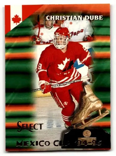 1994 Select #166 Christian Dube Canada Hockey Cards EX/NM ID:57837 - Trading Cards