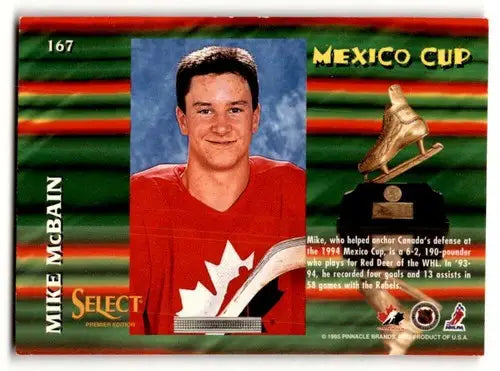 1994 Select #167 Mike McBain Canada Hockey Cards EX/NM ID:57842 - Hockey Card Single