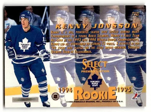 1994 Select #172 Kenny Jonsson Toronto Maple Leafs Hockey Cards EX/N ID:57828 - Hockey Card Single