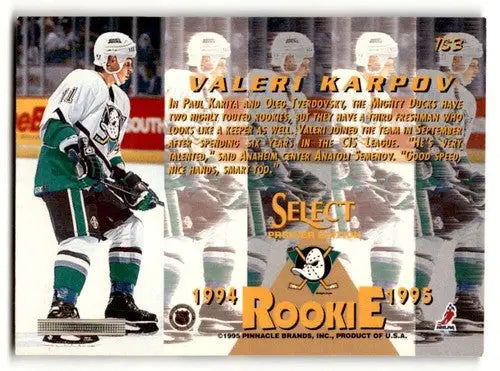 1994 Select #183 Valeri Karpov Anaheim Mighty Ducks Hockey Cards EX/ ID:57831 - Hockey Card Single