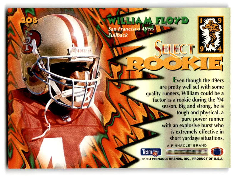 1994 Select #208 William Floyd RC 49ers - Football Card Single