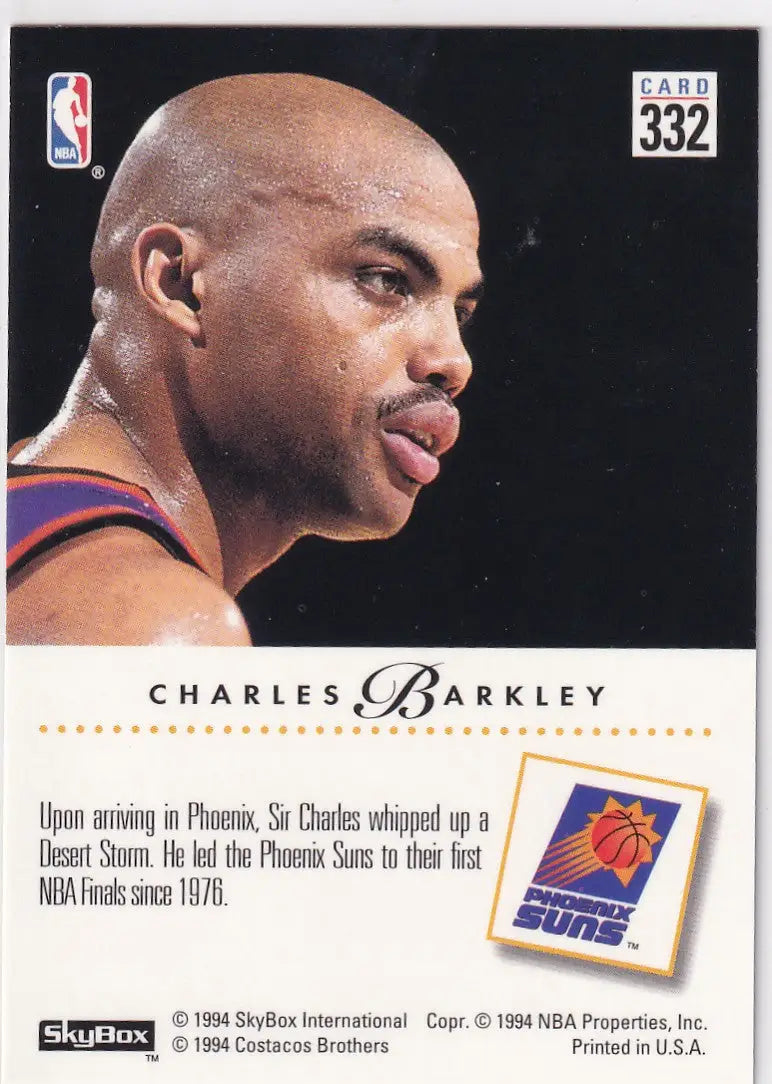 1994 SKYBOX #332 CHARLES BARKLEY DESERT STORM- PHOENIX SUNS - Basketball Card Single