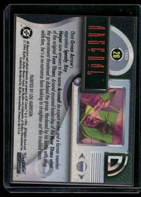 1994. SkyBox DC Comics Master Series Arsenal #26 - DC Card Single