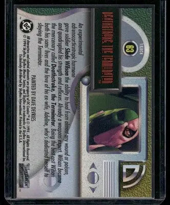 1994 SkyBox DC Deathstroke the Terminator Deathstroke the Terminator #63 - DC Card Single