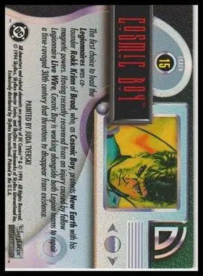 1994 SkyBox DC Master Series #15 Cosmic Boy